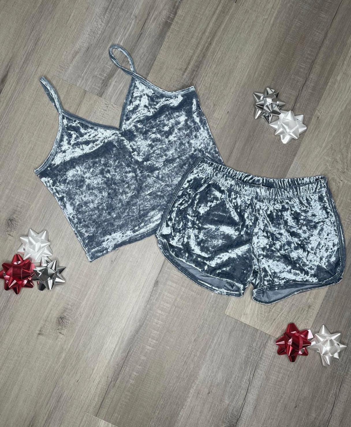 Cami Velvet PJ Set in Frost